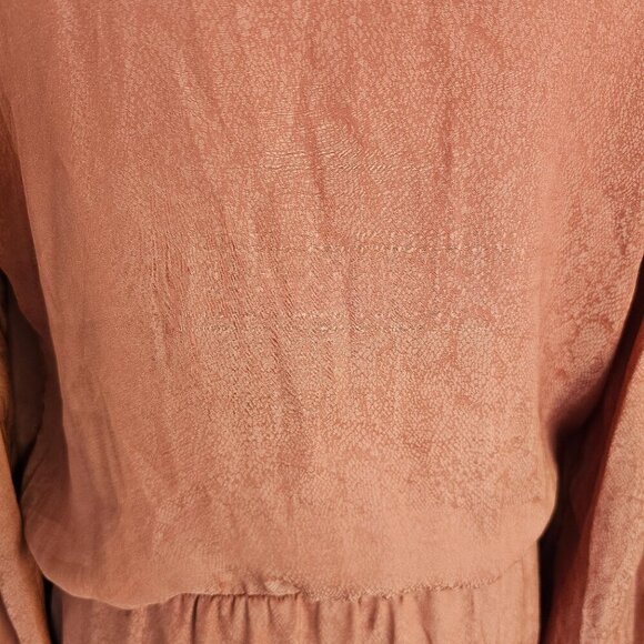 Free People Orange Snake Print Button Closure Mini Dress Sz S - Picture 8 of 12